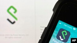 图为“保思安”远程接入软件的手机和电脑上的应用标志(2021年6月14日)