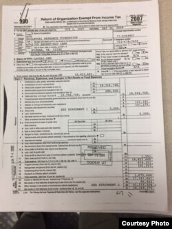 劳改基金会IRS报税表 990(2007年)(公开资料)