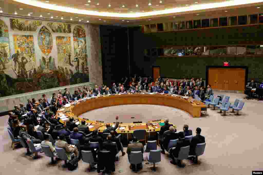 联合国安理会2018年4月14日召开紧急会议(路透社)