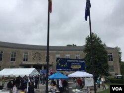 欧盟驻美使馆对外开放(美国之音莉雅拍摄)