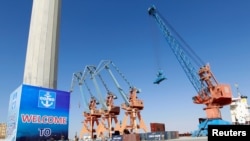 “中国-巴基斯坦经济走廊”的巴基斯坦瓜达尔港(2016年11月13日)