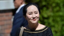 孟晚舟离开位于温哥华住所前往法院(2020年5月27日)