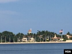 海湖庄园名字浪漫,风景怡人(美国之音杨晨拍摄)