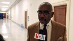 资料照片:米克斯众议员在国会接受美国之音采访。