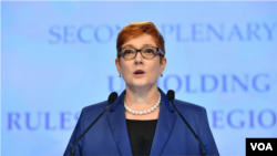 资料照:澳大利亚外长佩恩