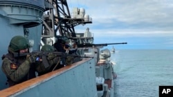 2024年9月,俄罗斯海军在北极地区举行军演。(俄罗斯国防部)