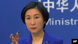 中国外交部发言人毛宁。(美联社资料照)