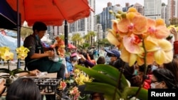 新冠肺炎疫情下香港政府食环署辖下15个年宵市场全部只准卖鲜花,禁止售卖其他物品 (2021年2月11日)