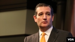 美国国会共和党参议员克鲁兹 (美国之音记者杨晨拍摄)