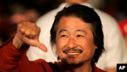 资料照片:台湾著名民主活动家施明德。(2006年9月21日)