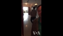 山东大学孙文广教授怒斥堵门国保(孙文广提供) 山东大学孙文广教授怒斥堵门国保(孙文广提供)