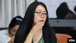 陕西都市报华商报的原首席记者、评论部主任江雪。(维权网图片)