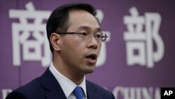 中国商务部发言人高峰 (资料照片)