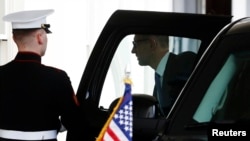 乌克兰临时总理亚采纽克抵达白宫