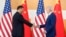 2022年11月14日美国总统拜登(右)与中国国家主席习近平在印度尼西亚G20峰会期间会晤