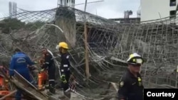 myanmar worker die in the construction site (ဖူးခက် ကယ်ဆယ်ရေးသမားများ ရဲ့ ပုံ)