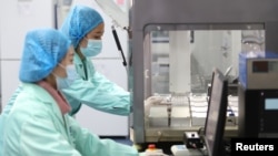 位于云南昆明的中国华大基因集团实验室的科技人员在工作。(路透社 2018年12月26日)