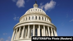 资料照片:美国国会大厦圆顶。