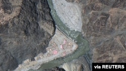 资料照:中印争议地区拉达克的卫星图像(2020年6月22日)