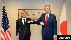美国负责东亚和太平洋事务的首席外交官康达(Daniel Kritenbrink)2021年11月8日在东京与日本官员会晤( 照片来自美国驻东京大使馆推特账号)