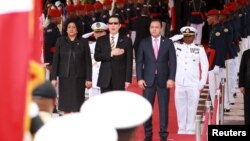 2015年7月时任台湾总统的马英九访问多米尼加(路透社)