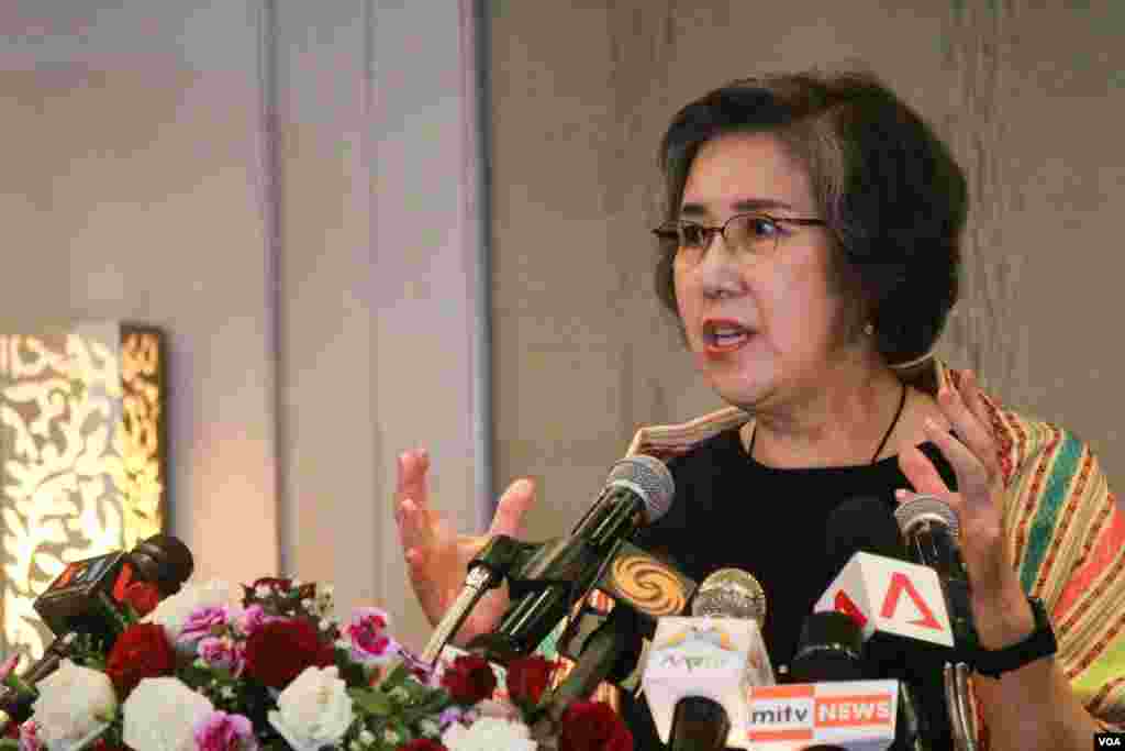 မြန်မာနိုင်ငံဆိုင်ရာ  ကုလသမဂ္ဂ လူ့အခွင့်အရေးအထူးကိုယ်စားလှယ် Dr.Yanghee Lee သတင်းစာရှင်းလင်းပွဲ