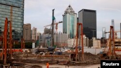 上海的一处建筑工地 (2021年7月12日)