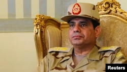 埃及军方领导人阿卜杜勒 - 法塔赫•塞西将军(资料照片)