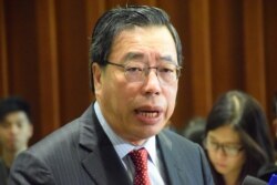 香港立法会主席梁君彦(美国之音/汤惠芸)