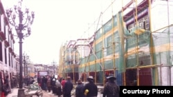 拉萨老城中心环绕大昭寺的八廓转经道(唯色博客图片)