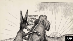 驴对象说:你失我得(历史漫画 Clifford K Berryman)。