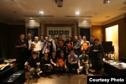 刘晓波“头七”公祭:生前好友北京追思会现场。(与会者提供图片)