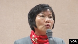 民进党立委刘世芳(美国之音张永泰拍摄)