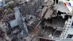 Máy bay quân sự Indonesia lao xuống thành phố Máy bay quân sự Indonesia lao xuống thành phố