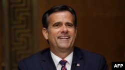 图为美国国家情报总监约翰·拉特克里夫。(2020年5月5日)