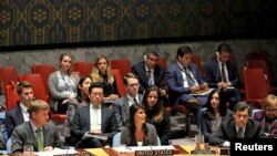 မြောက်ကိုရီးယားအရေး လုံခြုံရေးအဖွဲ့ဝင်များဆွေးနွေးစဉ်