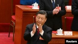 中国国家主席习近平2023年3月13日在全国人大会议闭幕式上。(路透社)