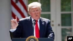 美国总统川普宣布美国将退出巴黎气候协议。（2017年6月1日）