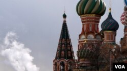 莫斯科圣瓦西里大教堂。(美国之音德特默拍摄)