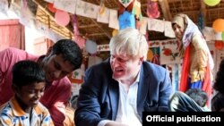 ဗြိတိန်နိုင်ငံခြားရေးဝန်ကြီး Boris Johnson ရခိုင်မြောက်ပိုင်း ခရီးစဉ်