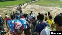 ချင်းပြည်နယ်ထဲက စစ်ဘေးရှောင်များ နေရာရွေ့ပြောင်းစဉ် (ဓာတ်ပုံ- Courtesy)