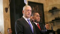 ရိုဟင်ဂျာအခြေအနေ မီဒီယာဖော်ပြချက်ထက် ပိုဆိုးကြောင်း ဝန်ကြီး Mattis ပြော ရိုဟင်ဂျာအခြေအနေ မီဒီယာဖော်ပြချက်ထက် ပိုဆိုးကြောင်း ဝန်ကြီး Mattis ပြော