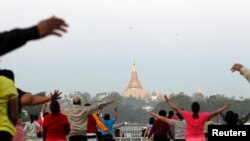 ရန်ကုန်မြို့ ကန်တော်ကြီး ဥယျာဉ် မြင်ကွင်း။