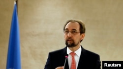 联合国人权事务高级专员扎伊德•拉阿德•侯赛因(资料照)