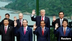 Tổng thống Donald Trump trong hội nghị thượng đỉnh APEC hồi năm 2017 ở Đà Nẵng.