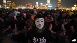 2019年9月28日,香港添马公园里的抗争者