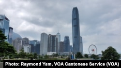 香港天际线(美国之音/任敬扬)