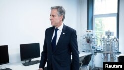 Держсекретар США Ентоні Блінкен відвідав Маріупольський державний університет "в екзилі". Київ, 14 травня 2024 р. Фото: Brendan Smialowski/Reuters