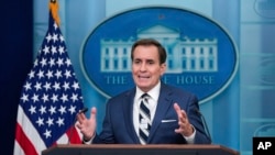 Phát ngôn viên an ninh quốc gia Tòa Bạch Ốc John Kirby ngày 27/8/2024.
nói rằng rất khó để dự đoán khả năng xảy ra một cuộc tấn công nhưng Tòa Bạch Ốc không coi thường các tuyên bố của Iran.