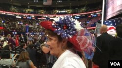 共和党代表大会上的政治时装秀(美国之音杨晨拍摄)